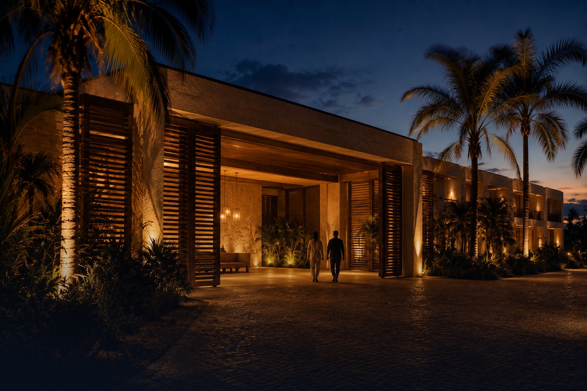 Arrival at night