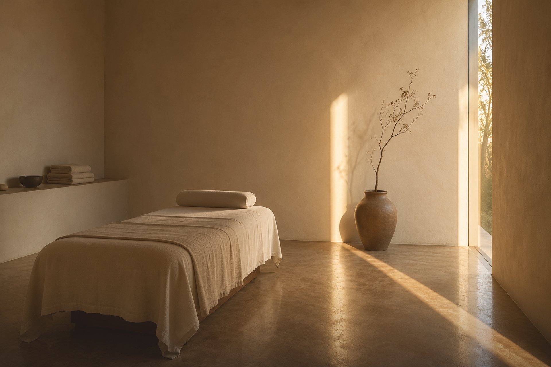 A room in the wellbeing pavilion